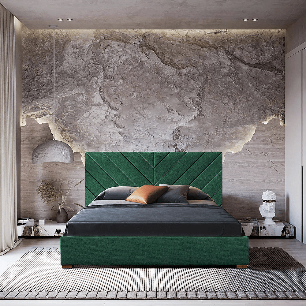 Syla Upholstered Linen Bed