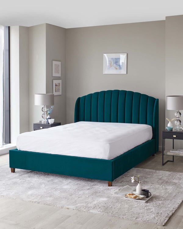 Estorn Upholstered Velvet Bed