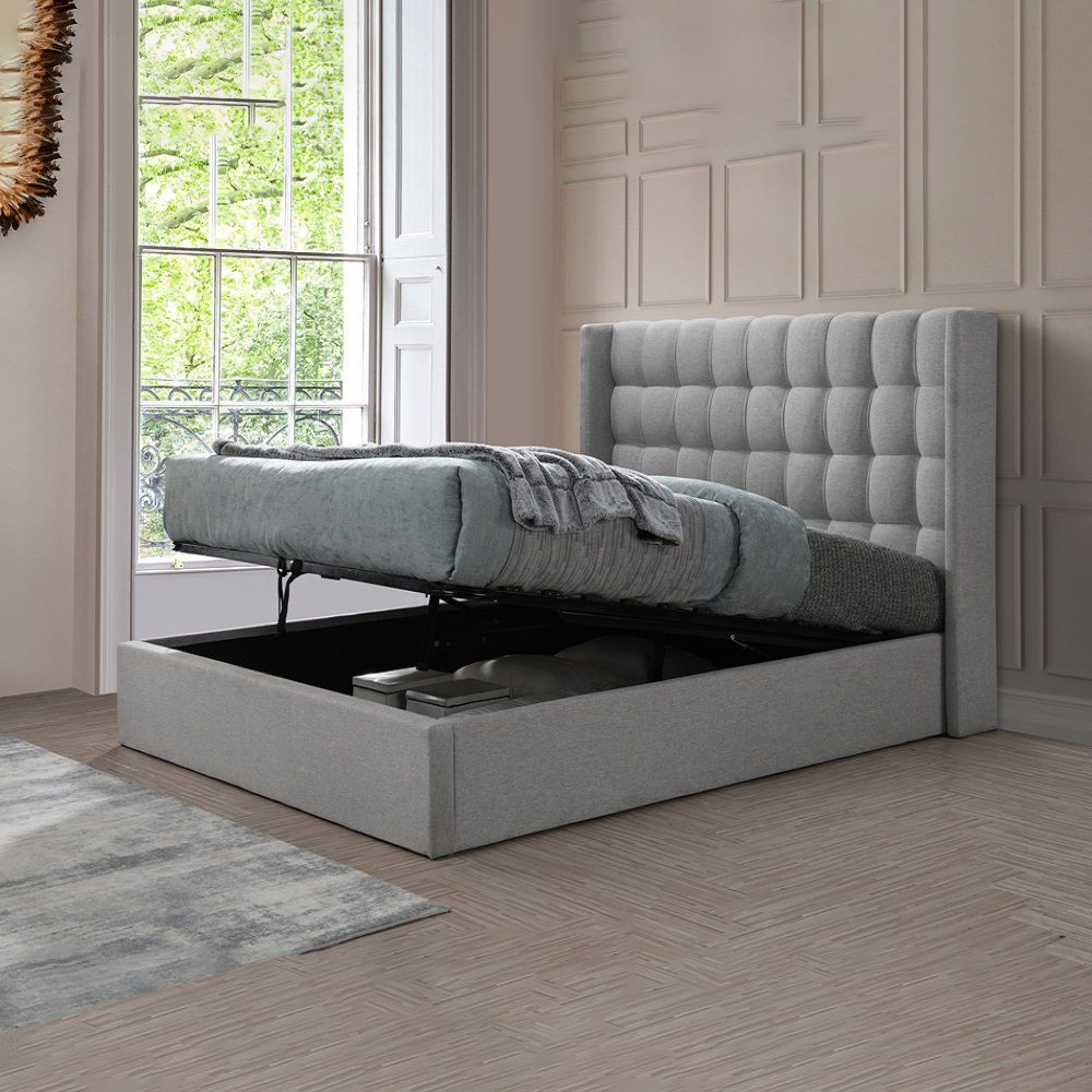 Toulouse Linen Storage Bed