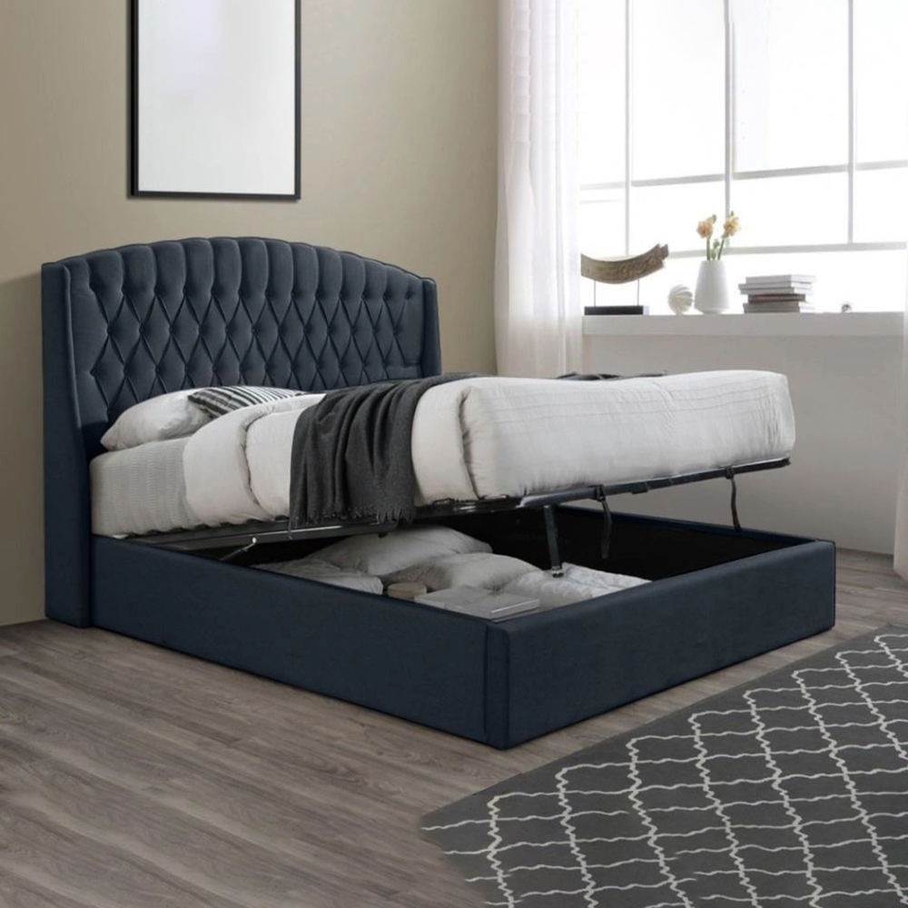 Avril Velvet Storage Bed