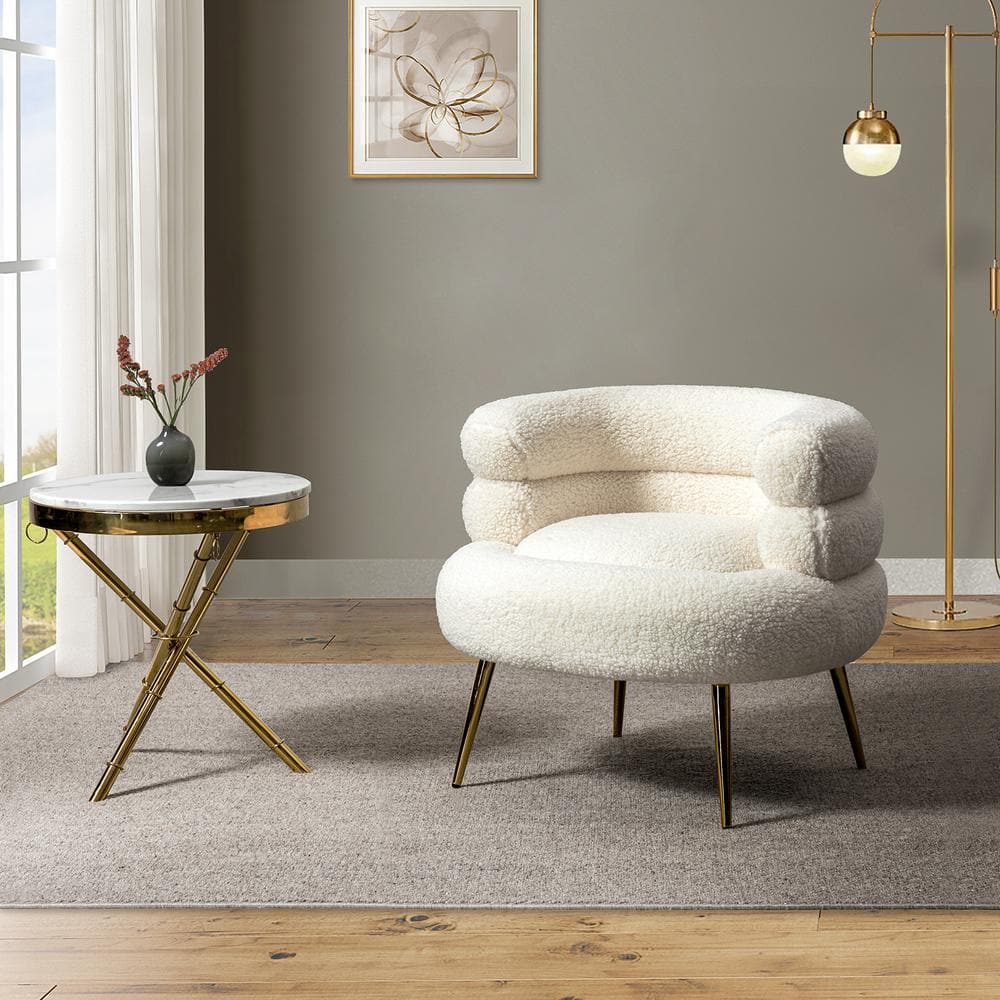 Virbius Barrel 1 Seater Boucle Armchair