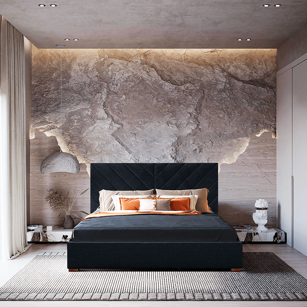 Syla Upholstered Linen Bed