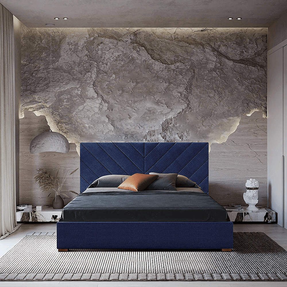 Syla Upholstered Linen Bed