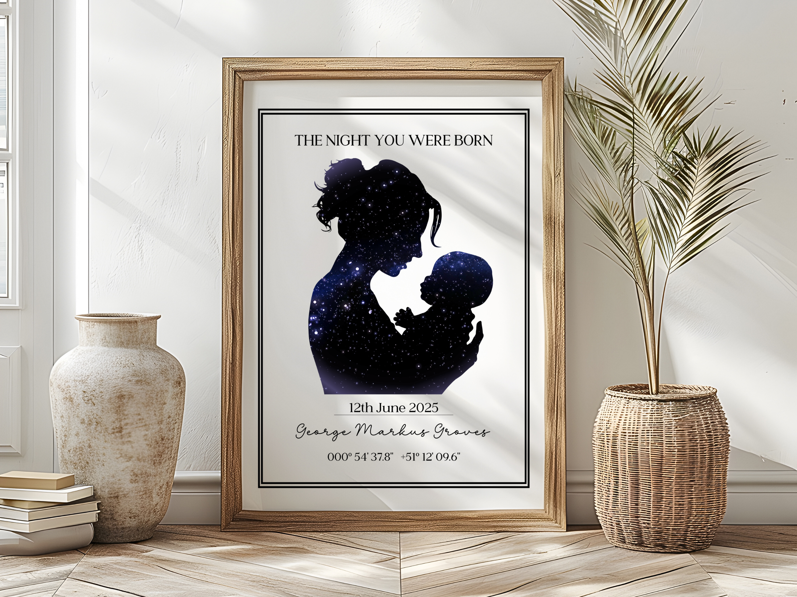 The Night you were Born - Personalised Constellation Star Map Art Print