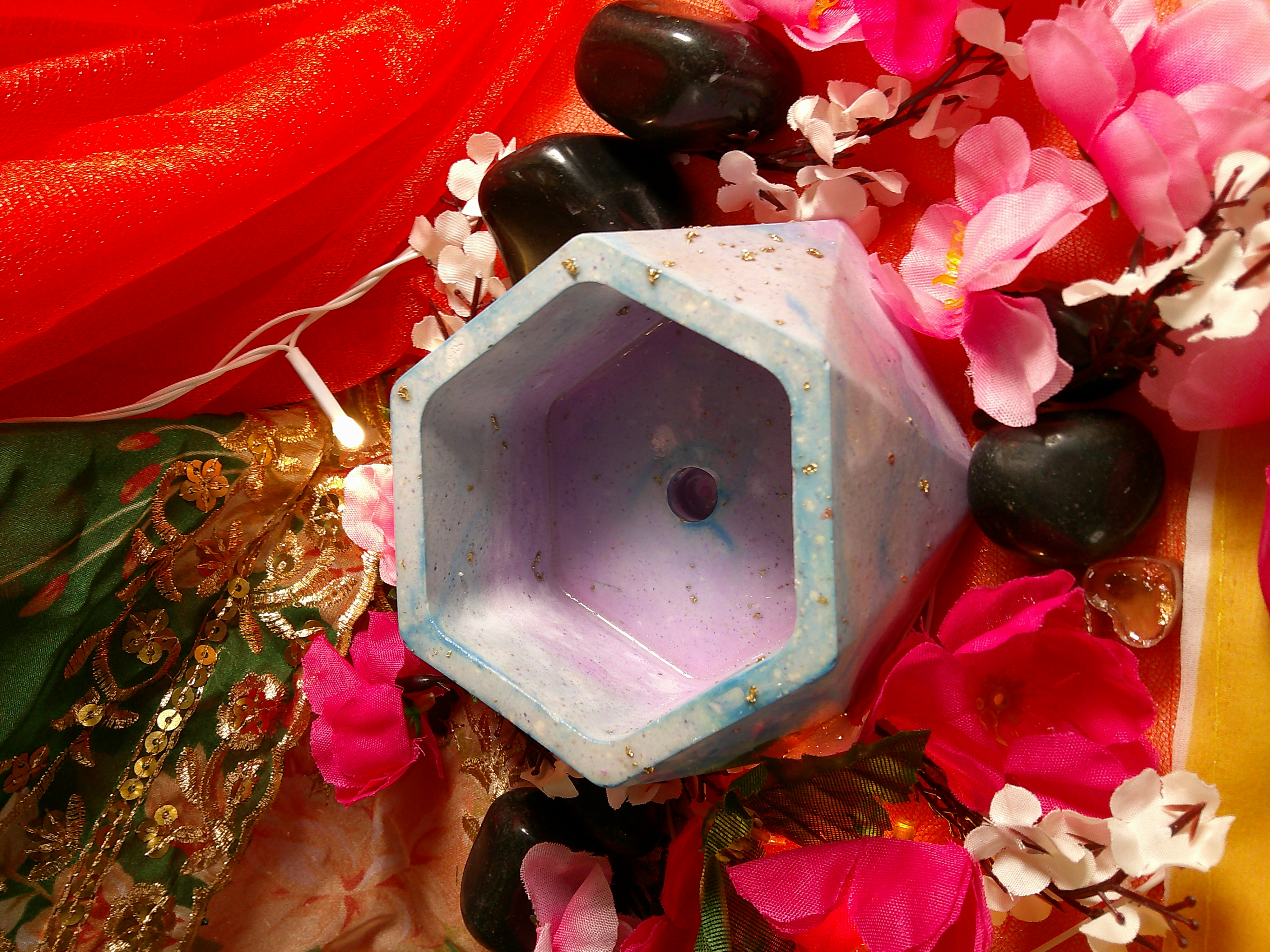 Hexagonal Ceramic Ashtray