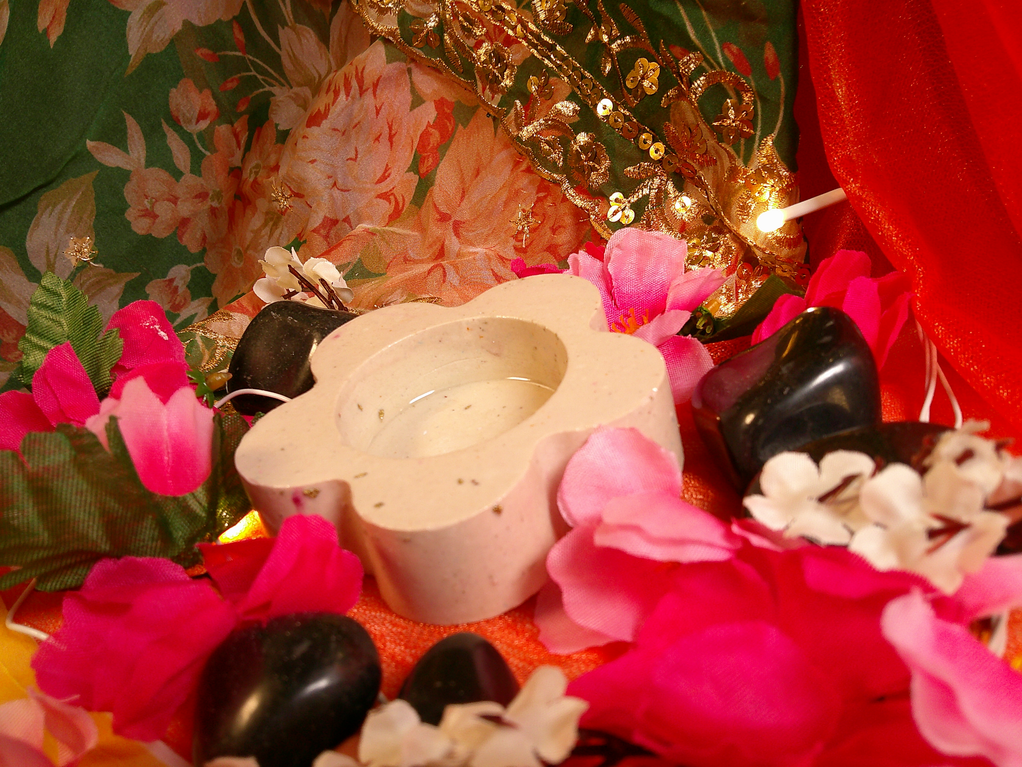 Floral Candle Holder (Diya)