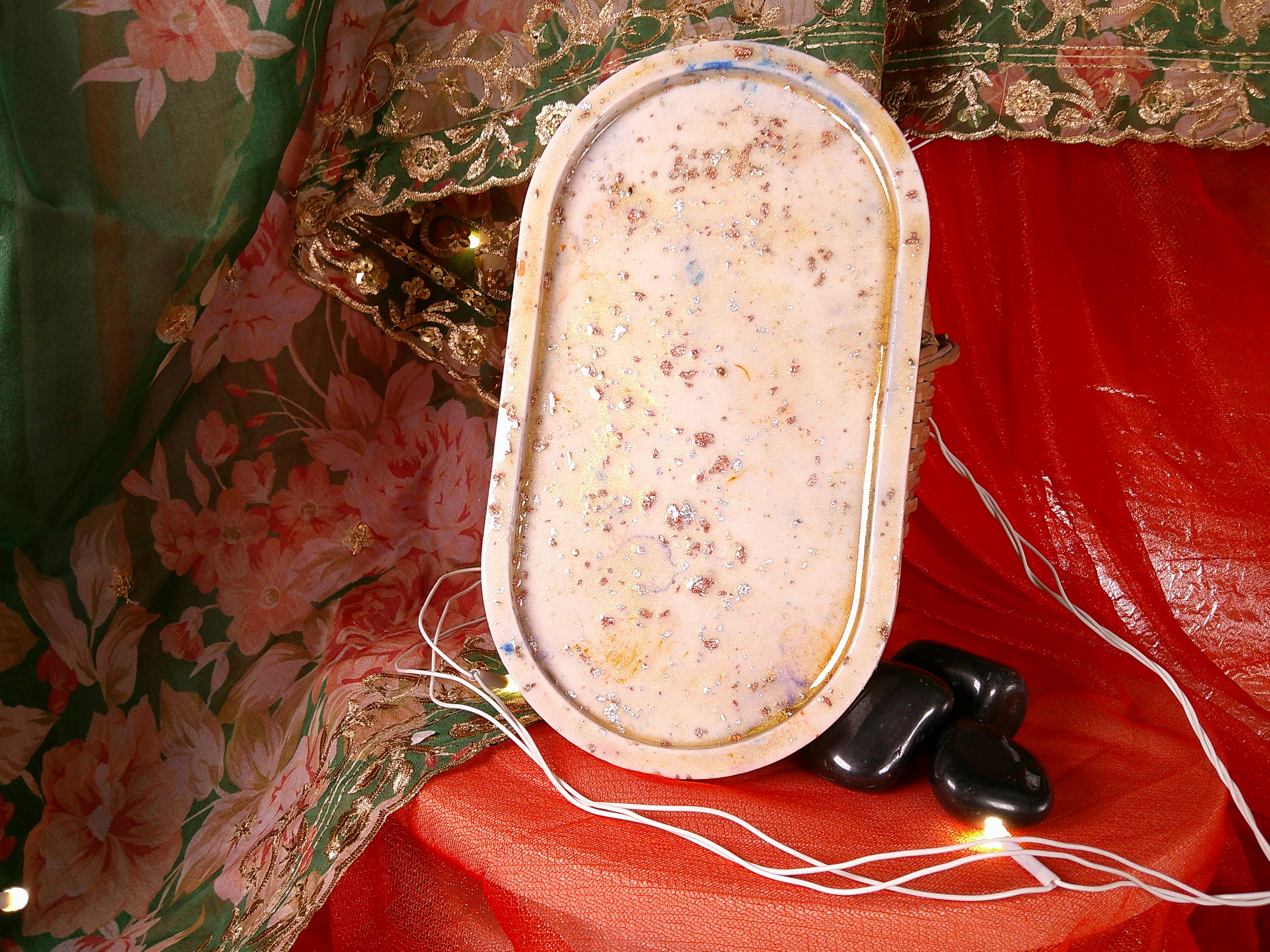 Handmade Oval Resin Tray