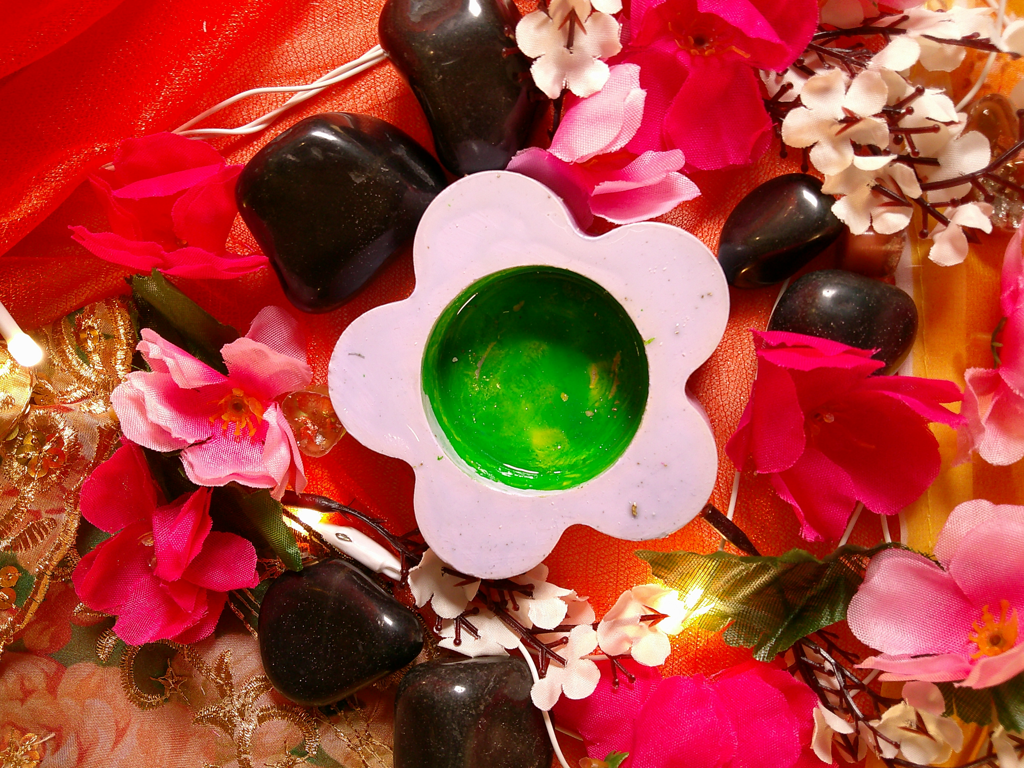 Floral Candle Holder (Diya)