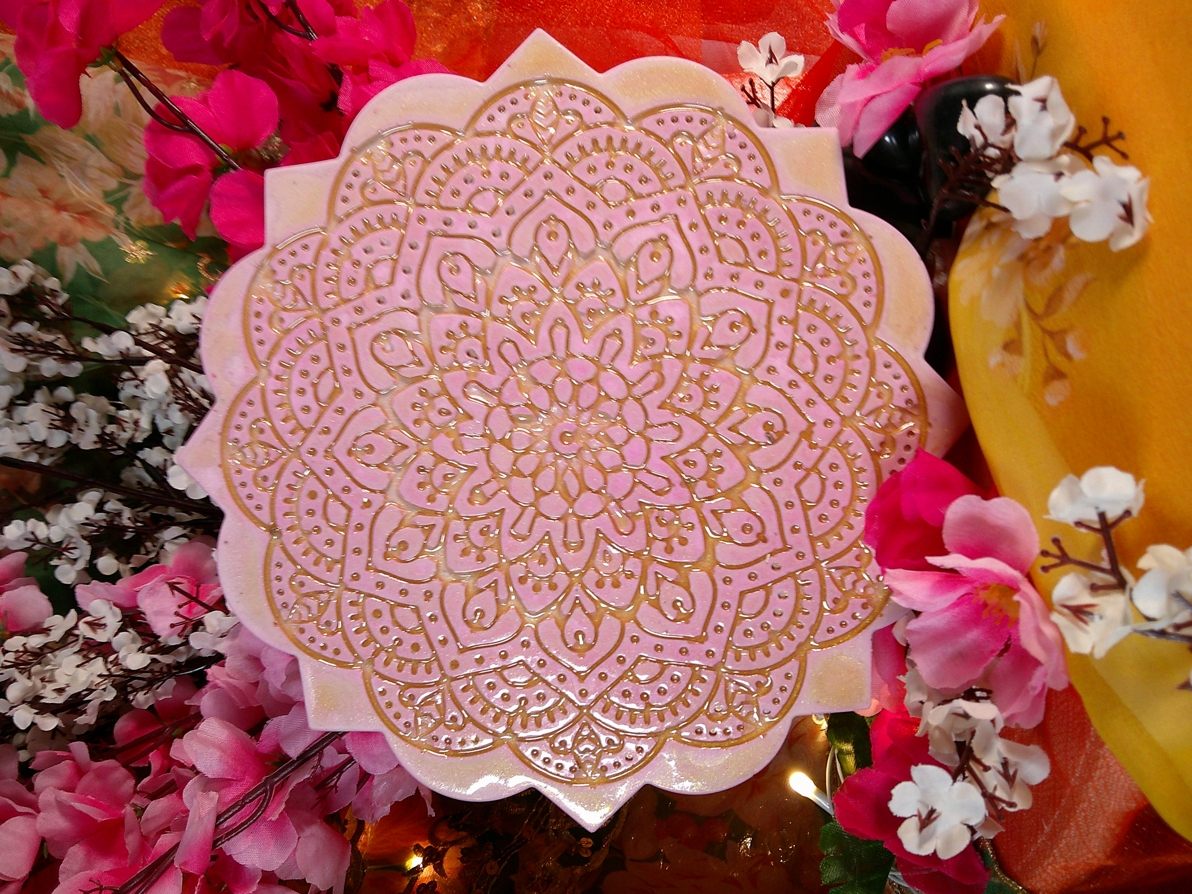 Handcrafted Mandala Counter Top