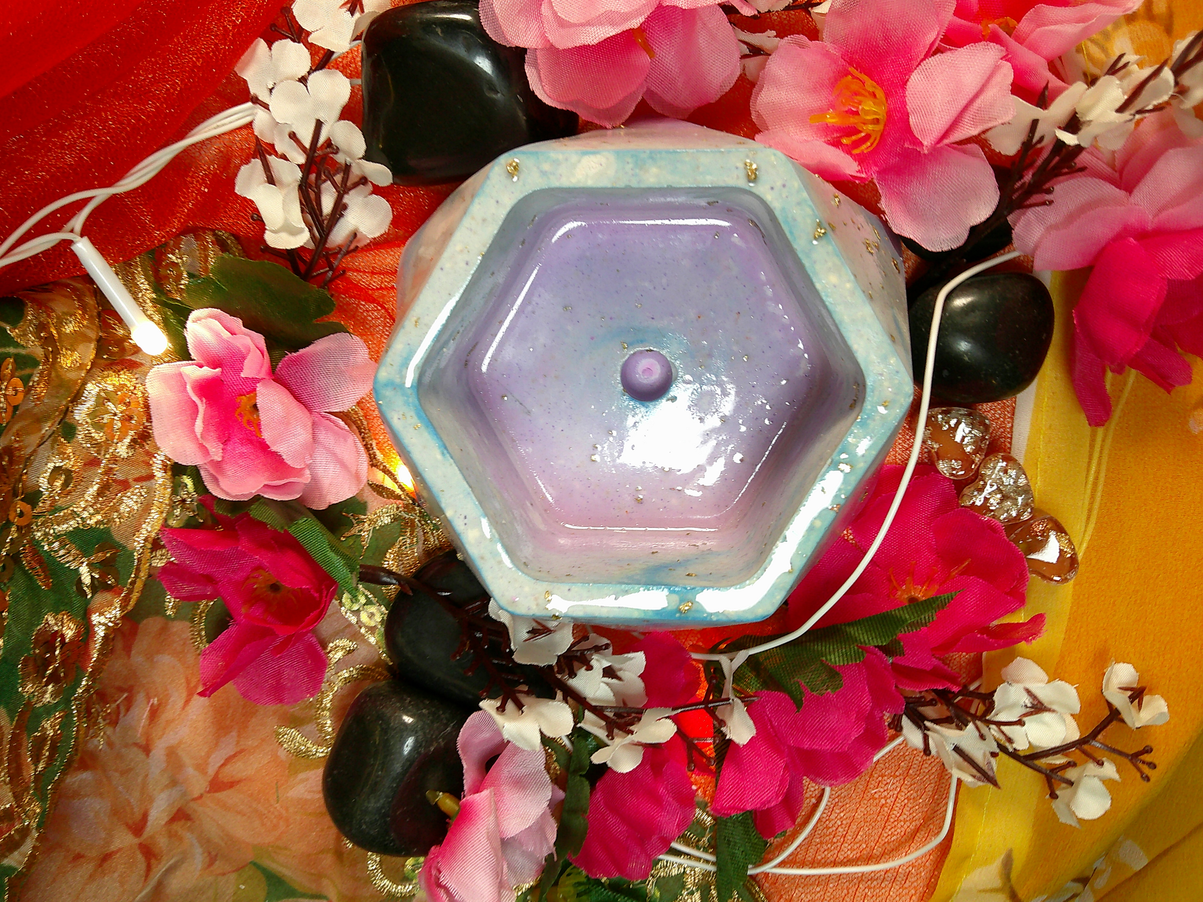 Hexagonal Ceramic Ashtray