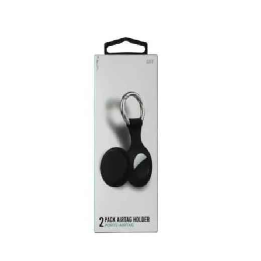 LBT 2-in-1 Silicone Keyring and Holder for AirTag - Black