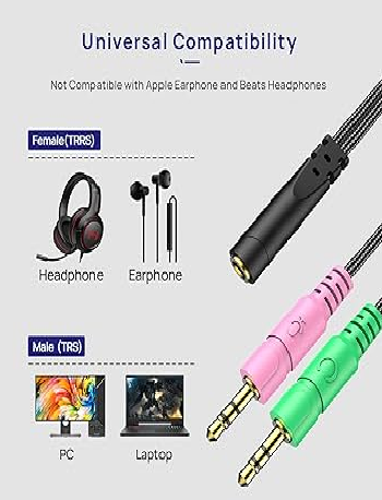 iNassen Headphone Splitter