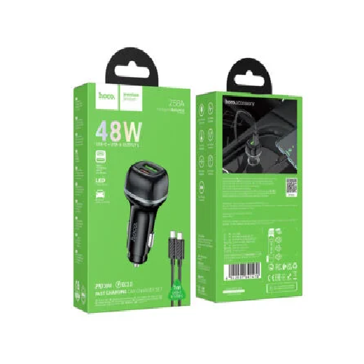 HOCO Z58A Rank 48W dual port PD30W+QC3.0 car charger