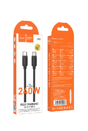 HOCO X115 Surpass 240W fast charging data cable C to C