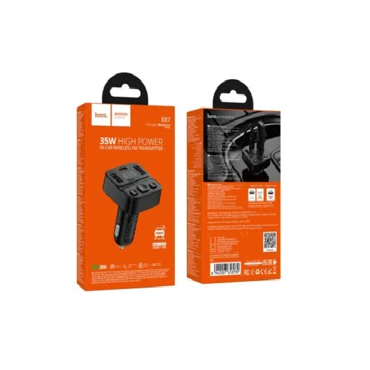 HOCO E87 Delta 35W(1A1C) car BT FM transmitter black