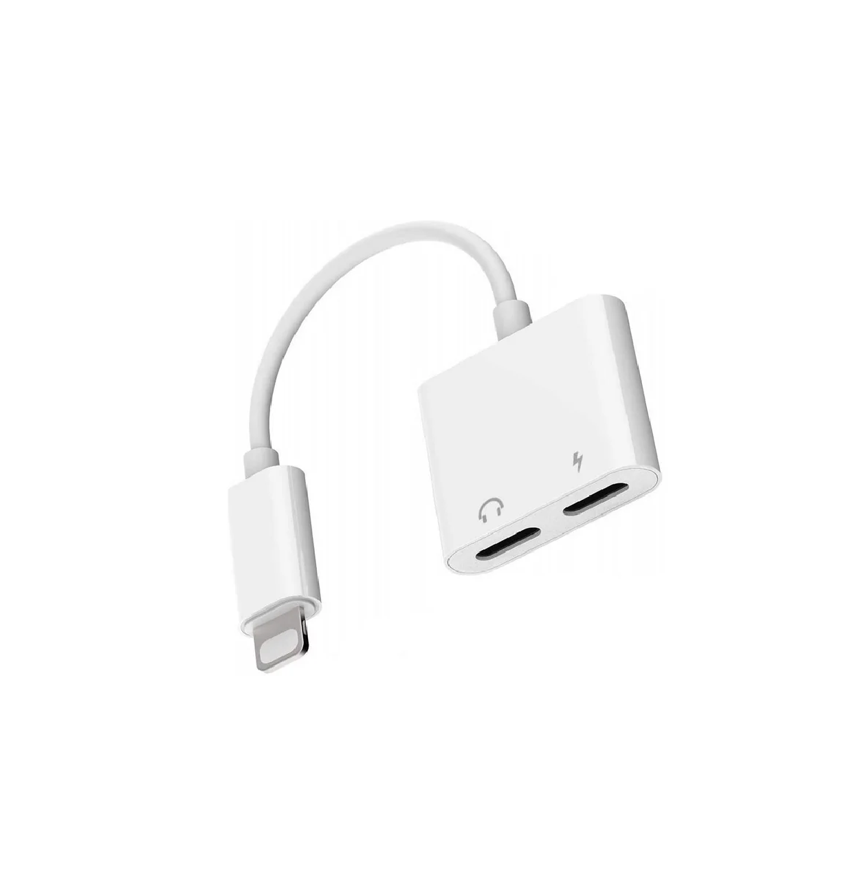 Iphone Dual Lightning Headphone Adapter 2in1