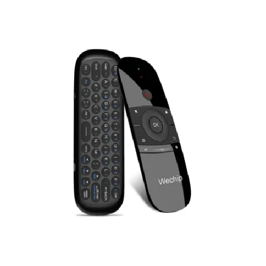 WeChip W1 Universal TV Remote Air Mouse, Wireless Keyboard Fly Mouse 2.4GHz Connection Air Remote Keyboard Mouse for Android TV Box/PC/Smart TV/Projector/HTPC/All-in-one PC/TV (w1)
