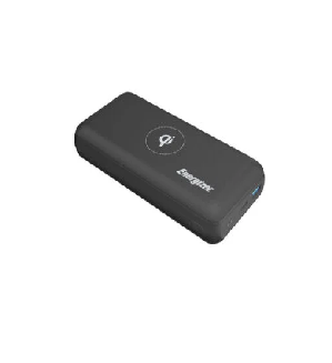 Energizer QE20007PQ USB-A/ USB-C 20,000 Power bank Wireless Qi Charger - Black