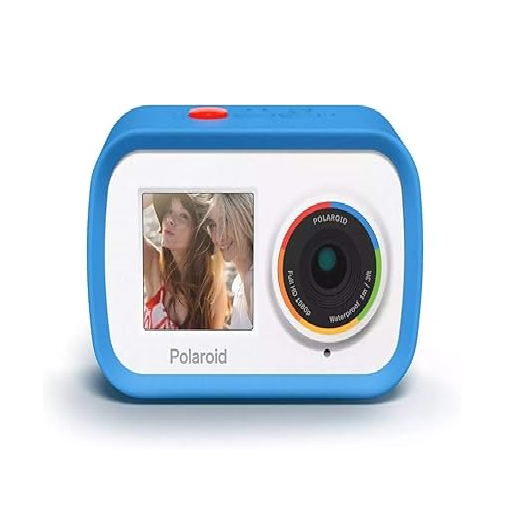 Polaroid Dual Screen WiFi Action Camera 4K 18mp, Waterproof Sports Polaroid Camera with Built in Rechargeable Battery and Mounting Accessories for Vlogging, Sports, Traveling, Home Videos