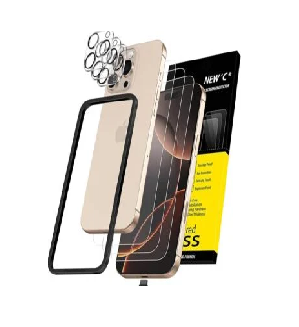 IPHONE 16 PRO MAX: NEW`C  3 SCREEN PROTETOR + 3 CAMERA LENS