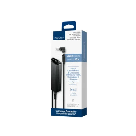 Insignia NS-PWL965-C Universal 65W Laptop Charger - Black