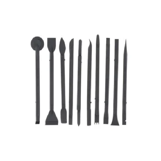 Specifications: 10 in 1 JF-857 Plastic Spudger Pry Opening Tool Set for iPhone/iPad/Laptop LCD Repair Black