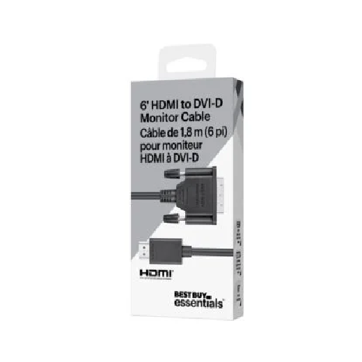 2m (6 ft.) HDMI to DVI-D Cable - Black