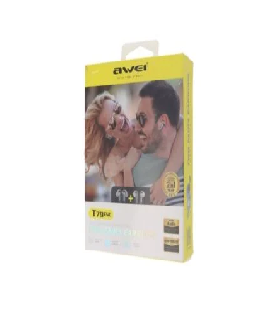 AWEI T79 ENC 2 Pair Noise Cancelling Heavy Bass Bluetooth Earphone White