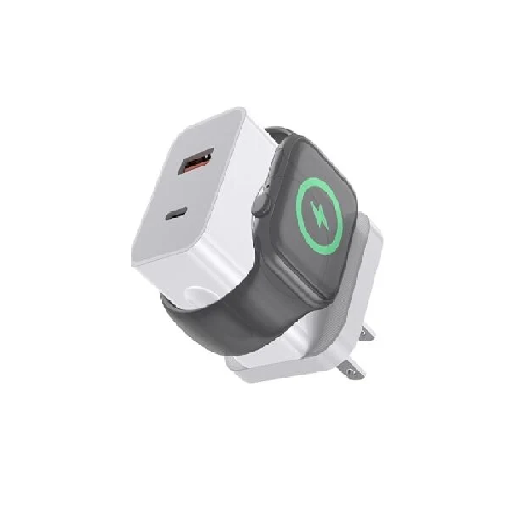 Apple Watch Charger,20W 3-in-1 Fast Charging Block with Magnetic Wireless Charging and Dual Ports