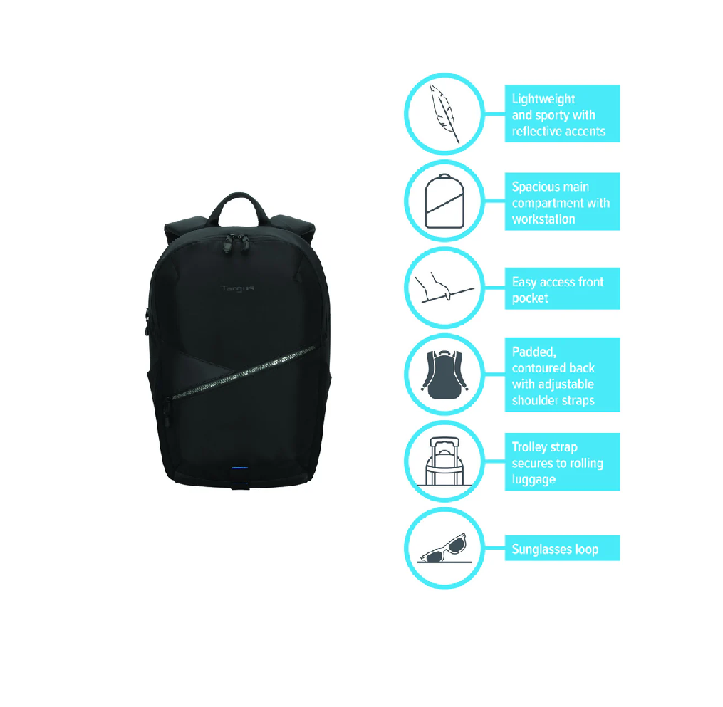 Targus TBB632GL-70 Transpire Carrying Case Backpack for 15" to 16"