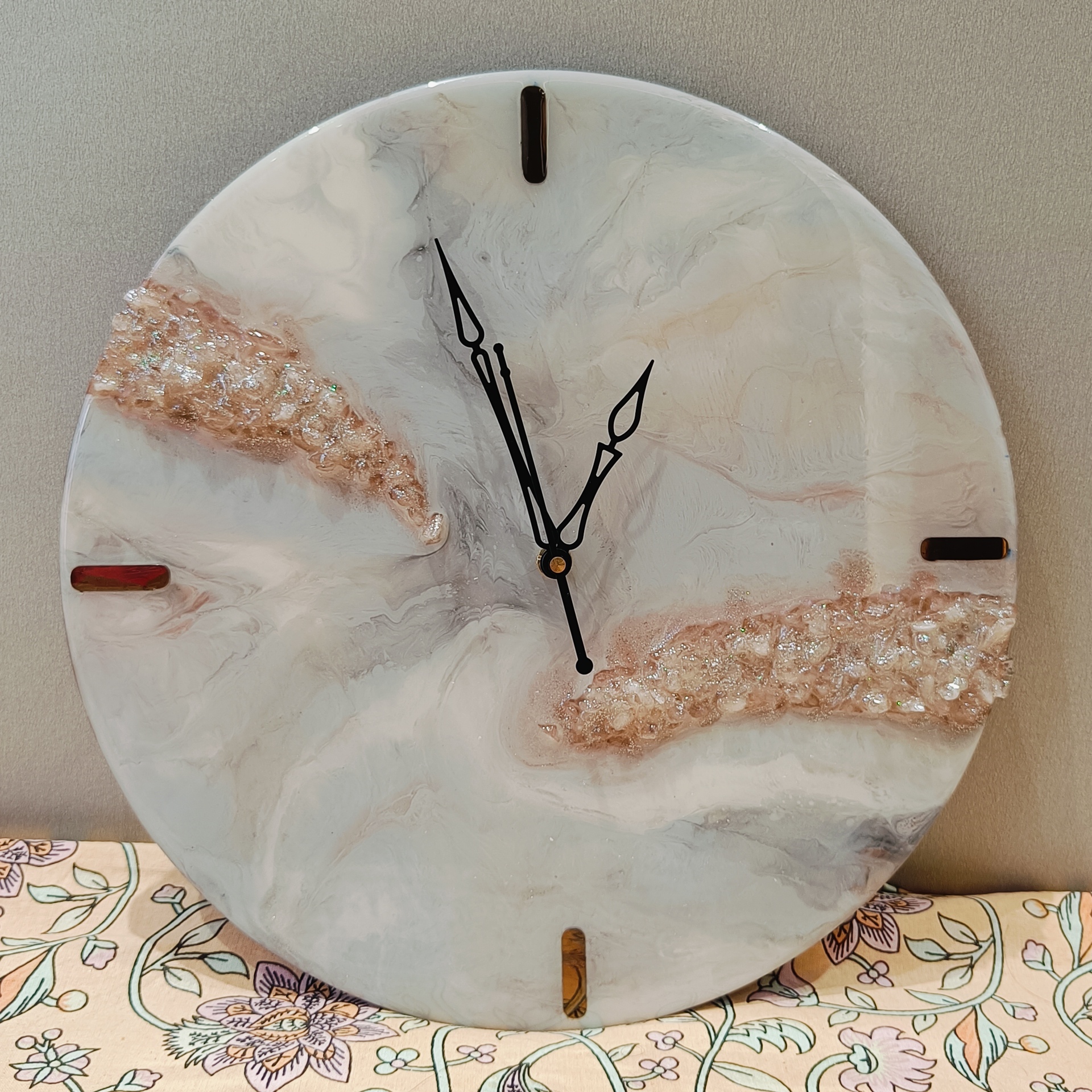 Geode Resin Wall Clock