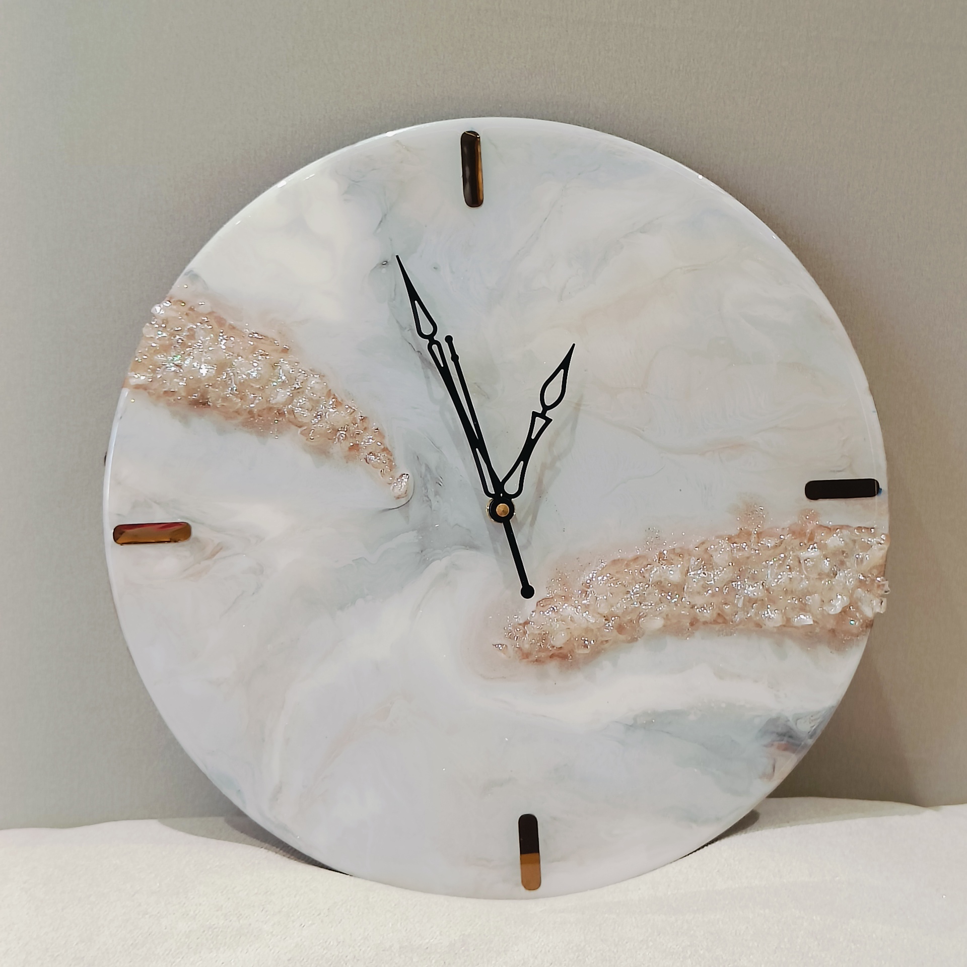 Geode Resin Wall Clock