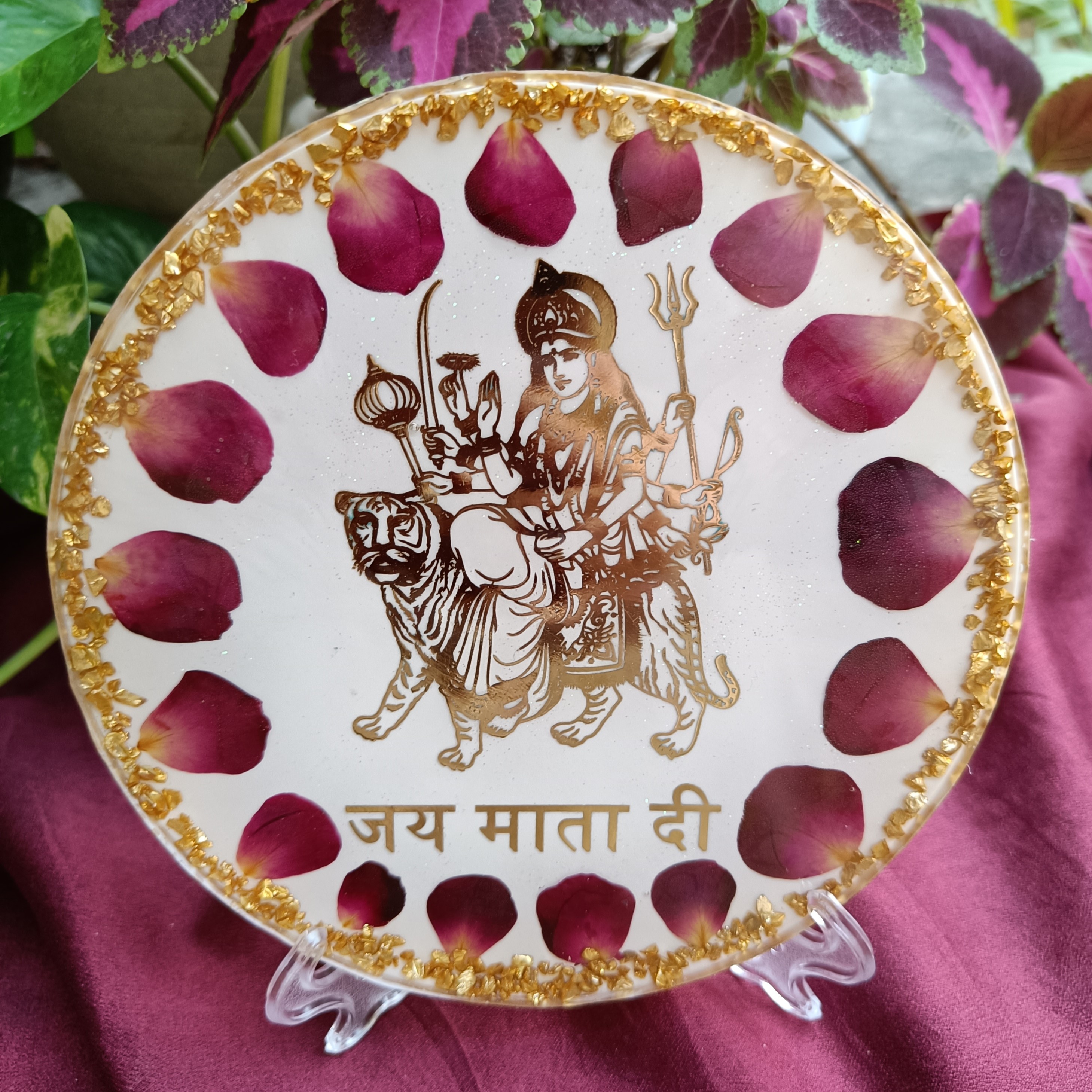 Jai Mata Di Resin Mantra