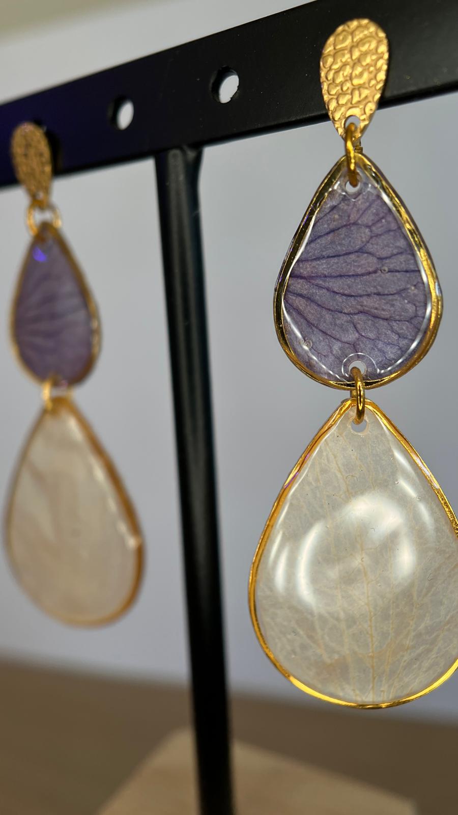 Cascada - Azul y morado 