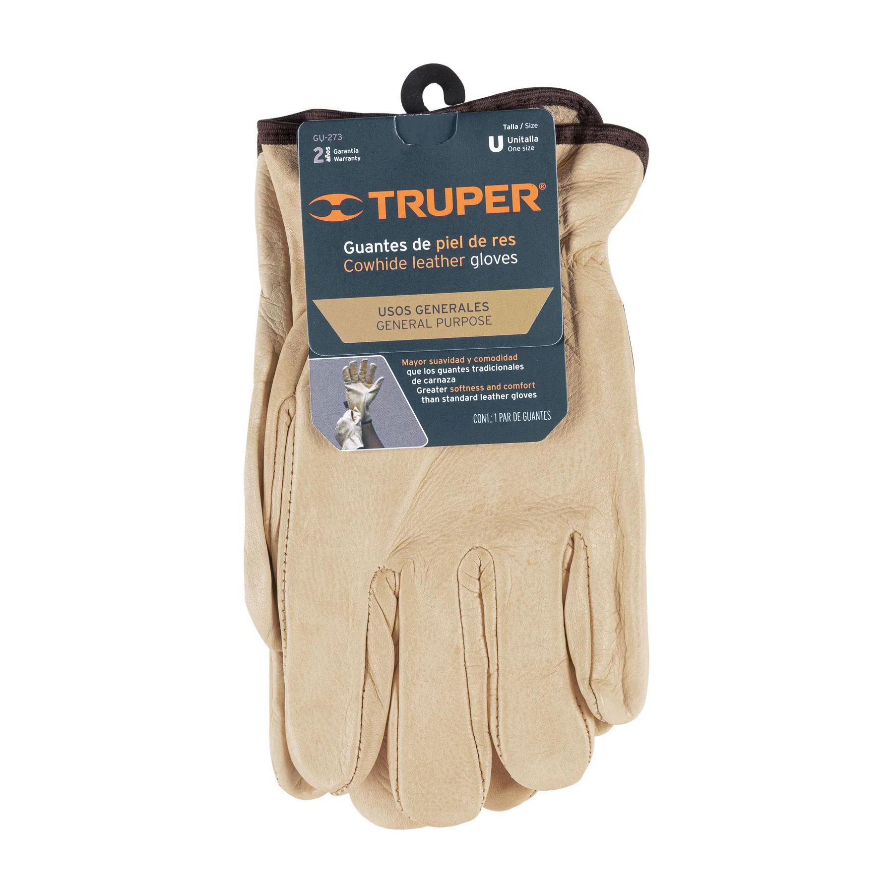Guantes de piel de res Truper