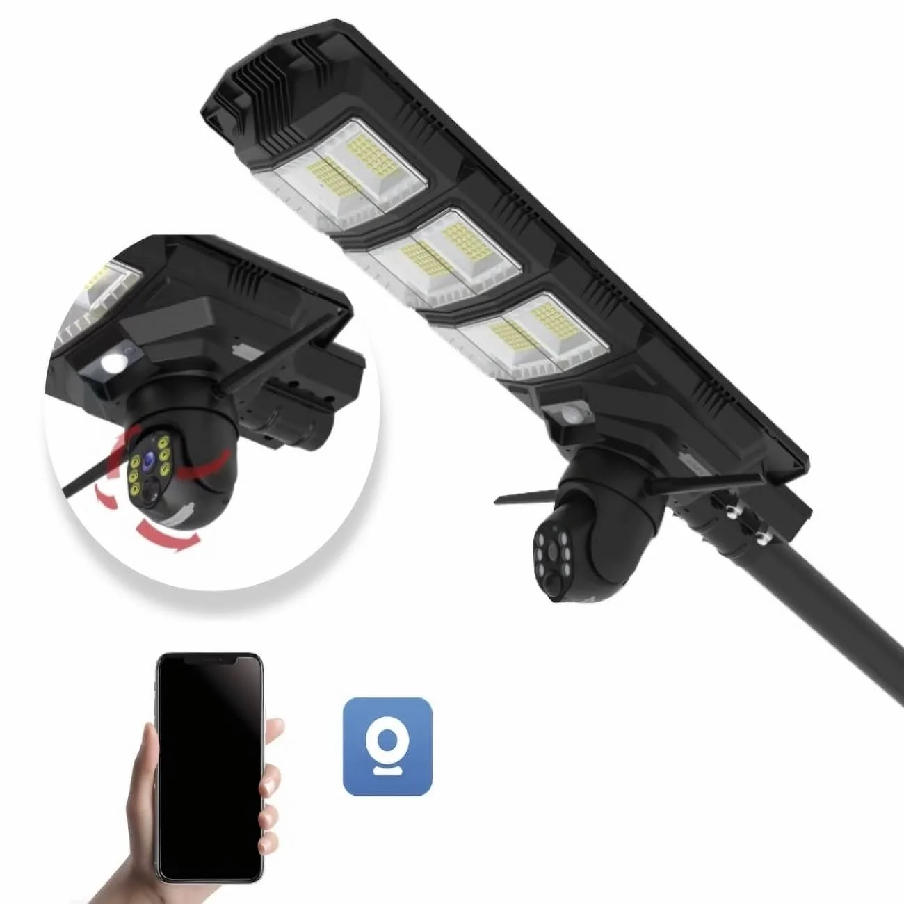 Lámpara solar inteligente para exteriores