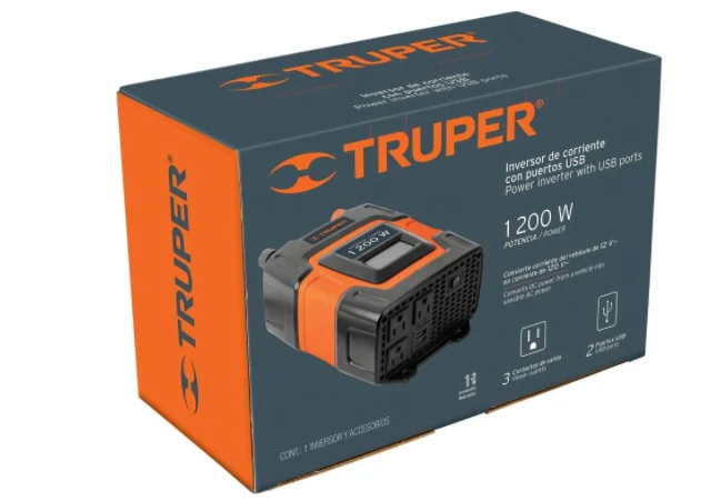 Inversor de corriente Truper 1200W