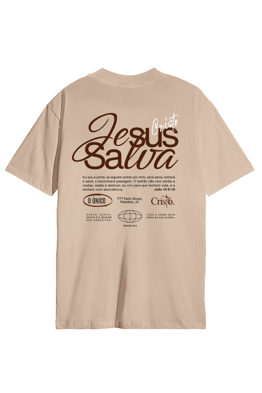 Camiseta Jesus Salva - Oversized Premium