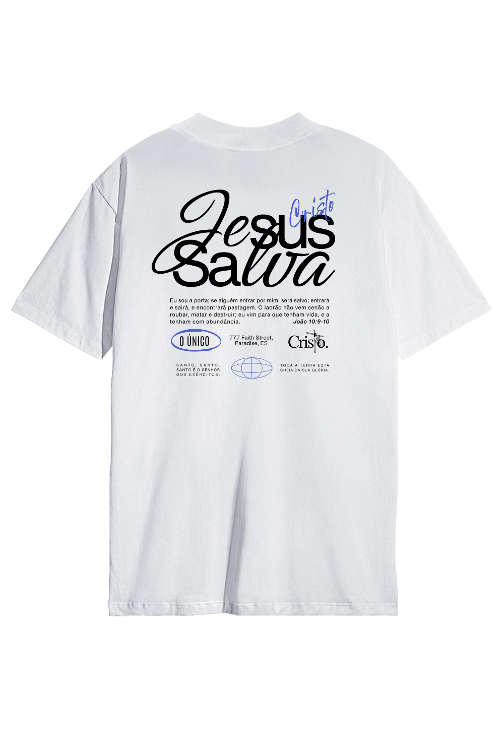 Camiseta Jesus Salva - Oversized Premium