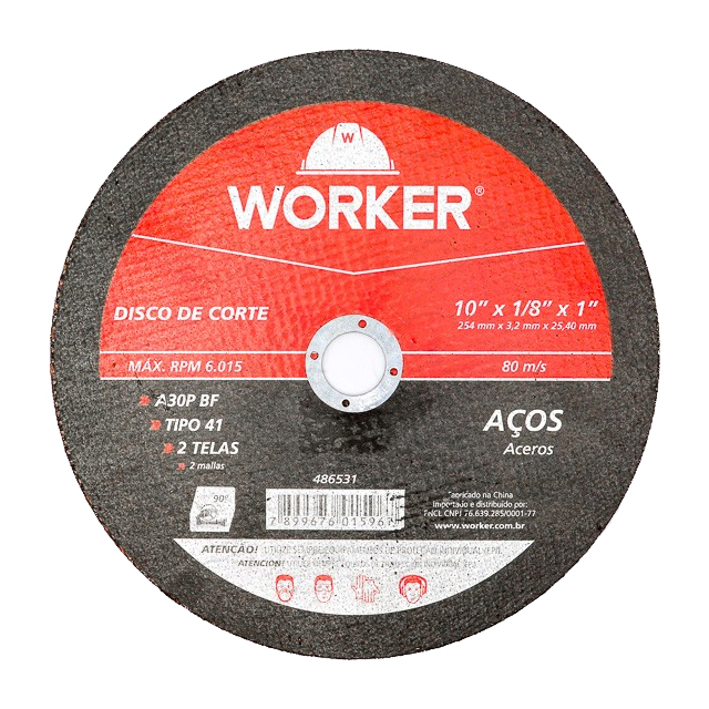 Disco de Corte Worker 10"