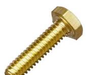 Parafuso Sextavado Latão