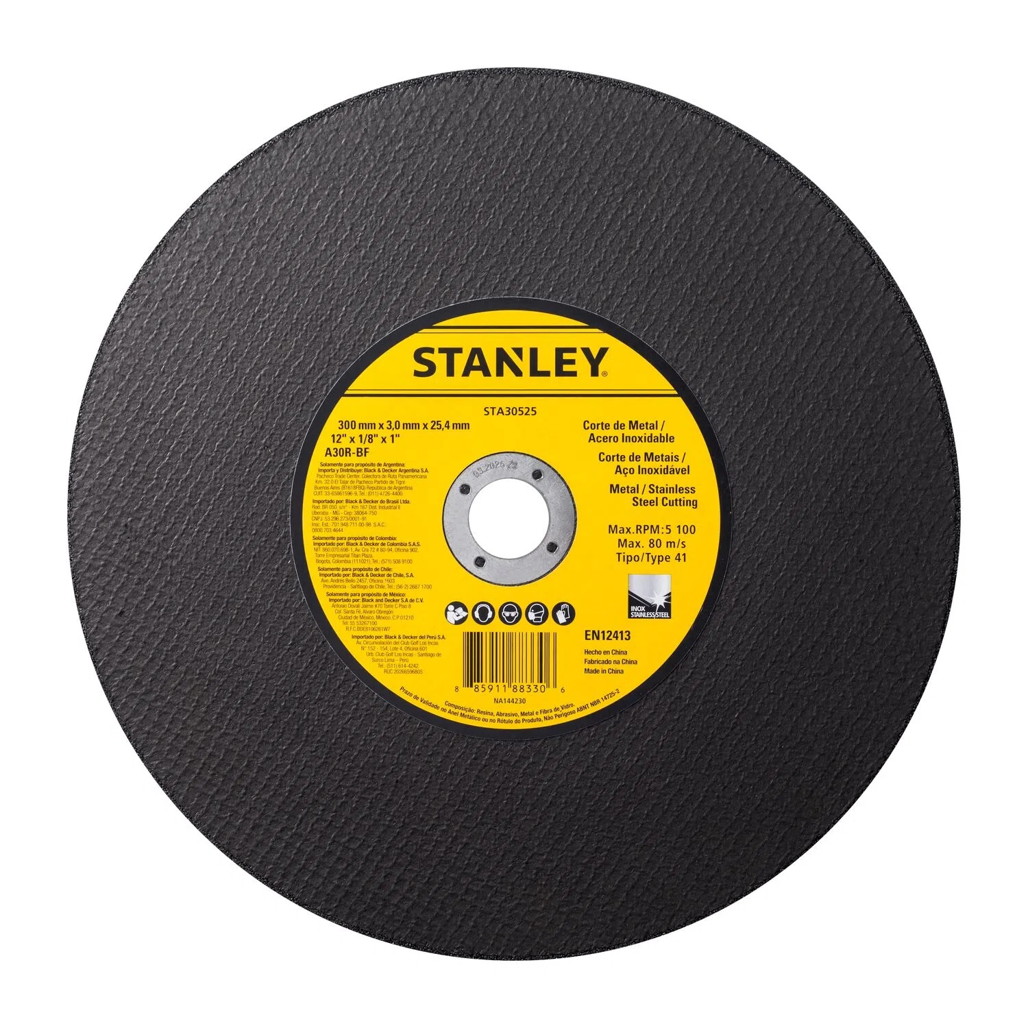Disco de Corte Stanley 12"