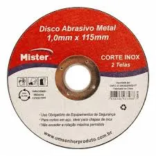 Disco de Corte Mister 4.1/2"x7/8"