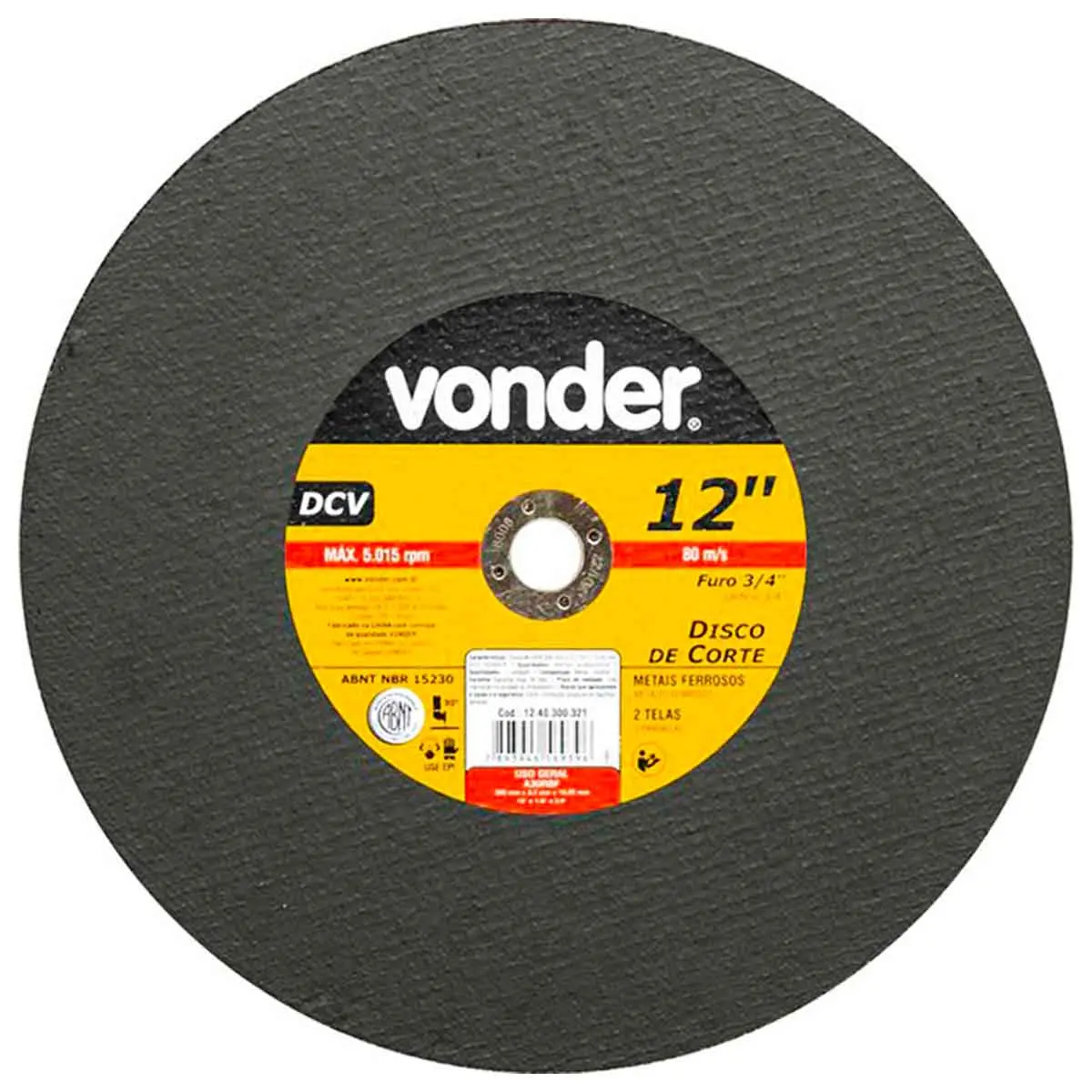 Disco de Corte Vonder 12"