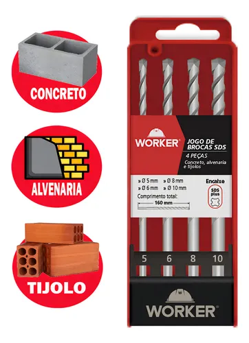 Jogo de Brocas SDS Plus