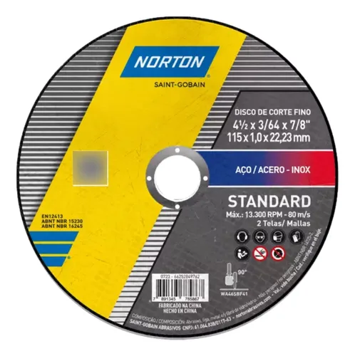 Disco de Corte Norton 4.1/2"x7/8"