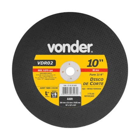 Disco de Corte Vonder 10"