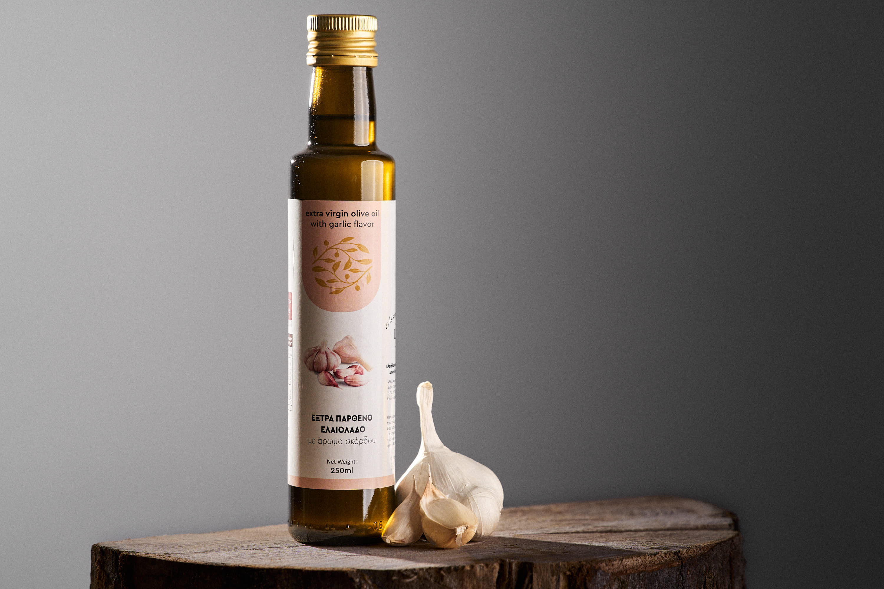 Huile d'olive à l'ail 250ml