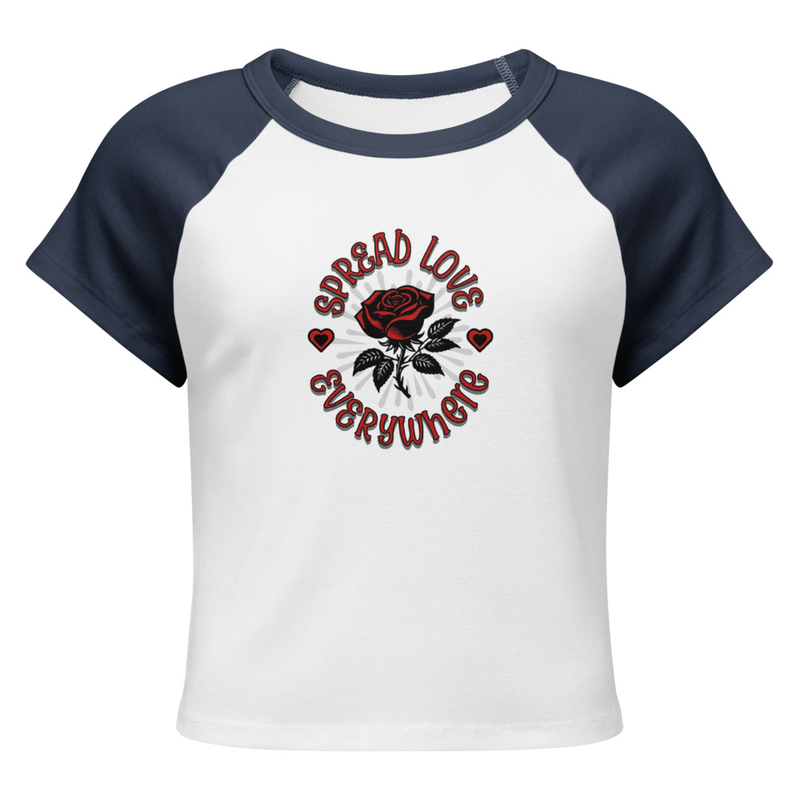 Women’s micro rib raglan baby tee