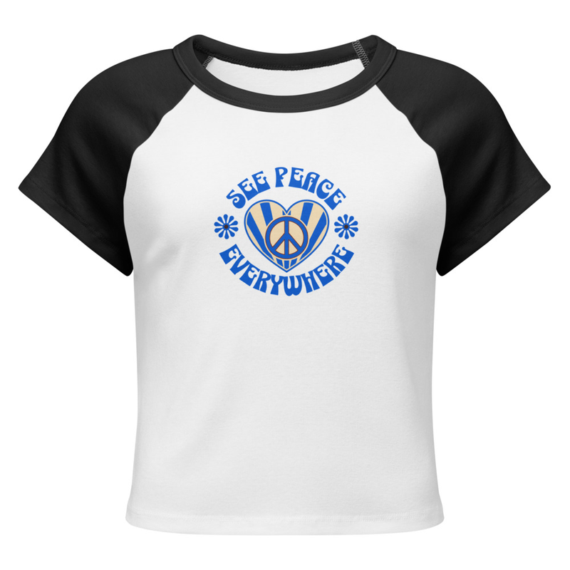 Women’s micro rib raglan baby tee